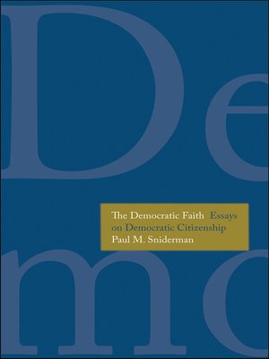 cover image of The Democratic Faith